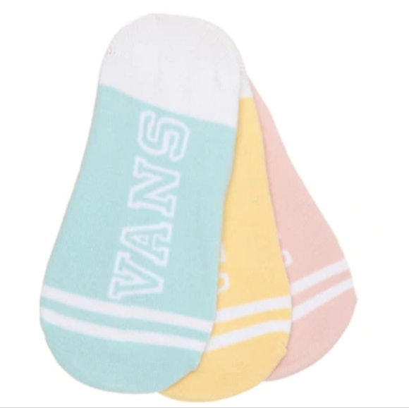 NWT Girl's Vans Retro 3 Pack No Show Liners - Picture 4 of 5